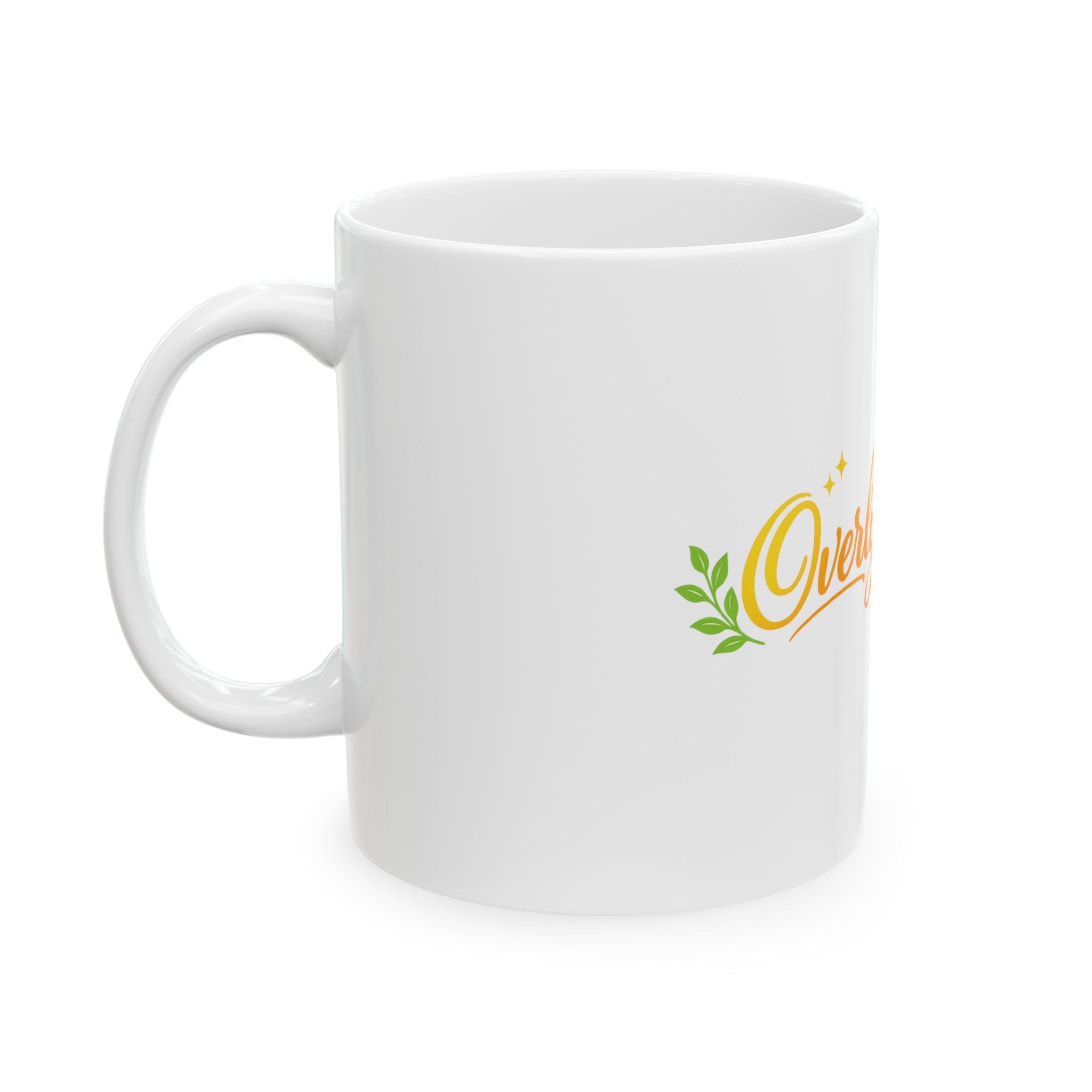 Overly Healed Rainbow Ceramic Mug – Inspirational Coffee Cup (11oz, 15oz)